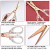 Stainless Steel Scissors TOOL-WH0134-53RG-6