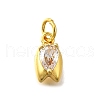 Brass Micro Pave Cubic Zirconia Pendants KK-Z102-03G-02-1