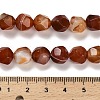 Dyed Natural Banded Agate Beads Strands G-G203-08C-5