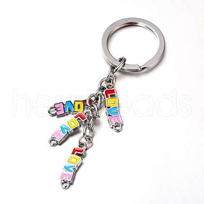 Platinum Zinc Alloy Enamel Keychain KEYC-O008-30-1