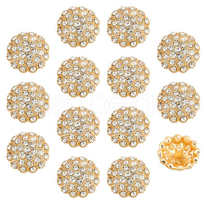 Fingerinspire 14pcs 1-Hole Alloy Shank Button FIND-FG0003-17B-1