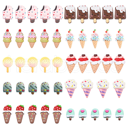 SUNNYCLUE Resin Decoden Cabochons CRES-SC0001-19-1