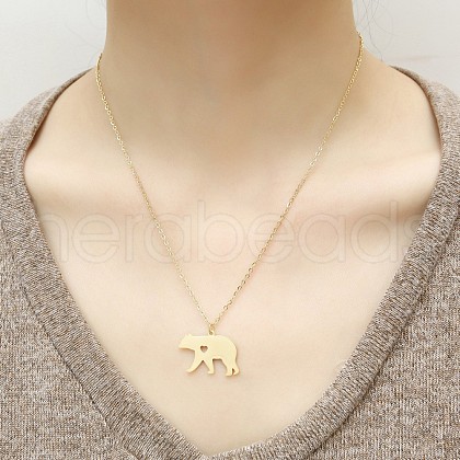 304 Stainless Steel Pendant Necklaces for Women FS-WGD2842-01-1