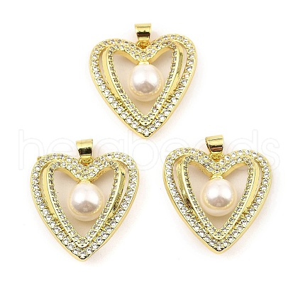 Rack Plating Real 18K Gold Plated Brass Pendants KK-B077-11G-1