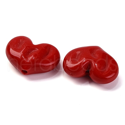 Opaque Acrylic Beads OACR-Z013-33B-1