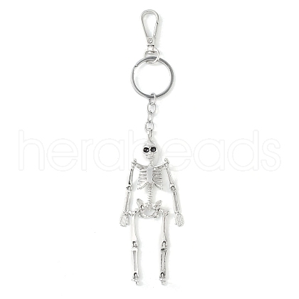 Alloy Pendant Keychain SKUL-PW0002-057P-1