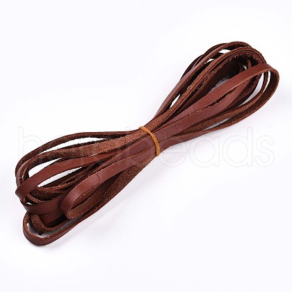 Flat Leather Jewelry Cord WL-WH0008-01C-01-1