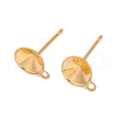 304 Stainless Steel Stud Earring Findings STAS-S151-01G-G-1