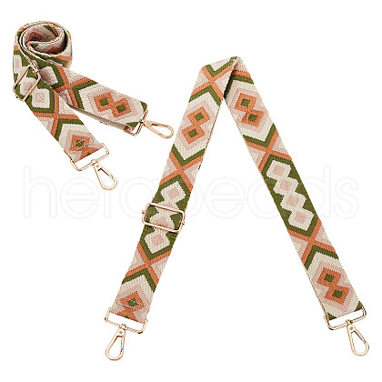 Ethnic Style Polycotton Adjustable Webbing Bag Straps AJEW-WH0270-108-1