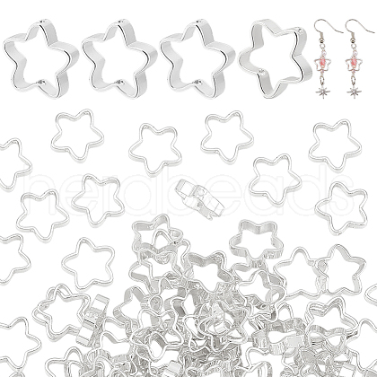   120Pcs Rack Plating Brass Bead Frames KK-PH0010-78S-1