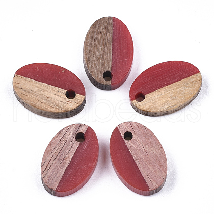 Resin & Walnut Wood Pendants X-RESI-S358-30F-1