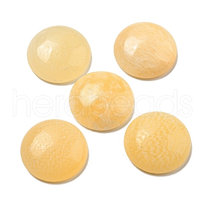 Natural Yellow Jade Cabochons G-C115-02A-31-1