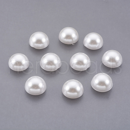 ABS Plastic Imitation Pearl Cabochons SACR-S738-11mm-Z9-1