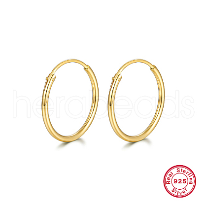 925 Sterling Silver Huggie Hoop Earrings HA9525-01-1