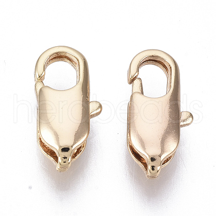 Brass Lobster Claw Clasps KK-N231-70B-G-NF-1