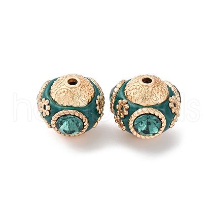 Handmade Resin Indonesia Round Beads IPDL-R400-17-1