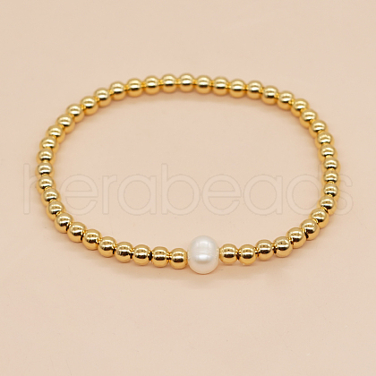 Mother's Day Jewellery Natural Pearl Beaded Stretch Bracelets for Women ST8151-2-1
