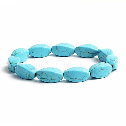 Turquoise Bracelet with Elastic Rope Bracelet DZ7554-21-1