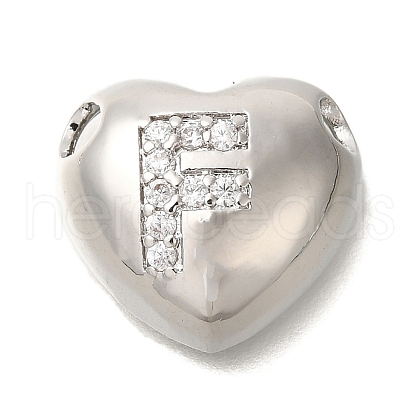 Rack Plating Brass Micro Pave Cubic Zirconia Pendants KK-I722-04P-F-1