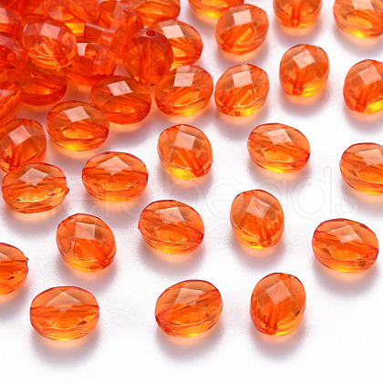 Transparent Acrylic Beads TACR-S154-18A-84-1