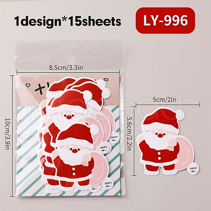 Christmas Theme Paper Self-Adhesive Stickers DIY-M070-10A-1