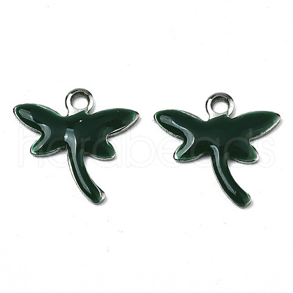 201 Stainless Steel Enamel Charms STAS-N088-19D-1