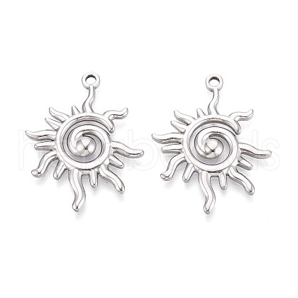 304 Stainless Steel Pendants STAS-T065-07P-1