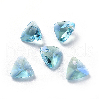 Glass Rhinestone Charms RGLA-L018-B-202MO-1