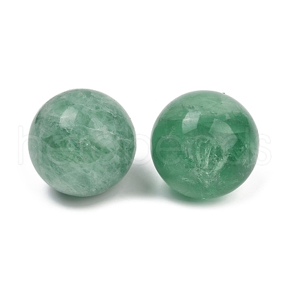 Natural Green Fluorite Sphere Beads G-I367-07K-1