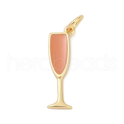 Brass Enamel Pendants KK-U062-02A-03-1