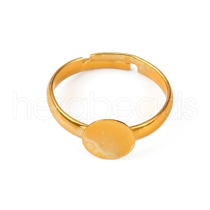 Brass Adjustable Ring Components KK-WH0035-83-1