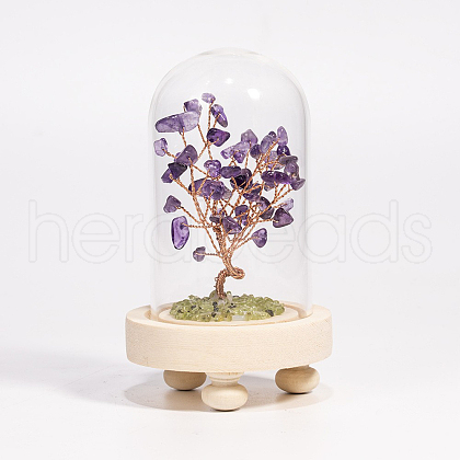 Natual Amethyst Tree Ornaments TREE-PW0002-05F-1