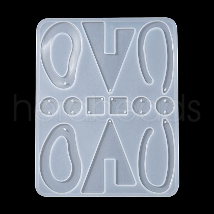 Geometry Pendant & Links Silicone Molds DIY-YW0006-72-1