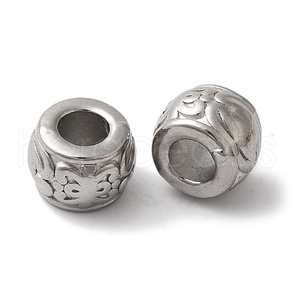 Non-Tarnish 304 Stainless Steel European Beads STAS-I305-196P-1