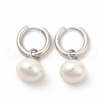 304 Stainless Steel Hoop Earring EJEW-C017-05P-1