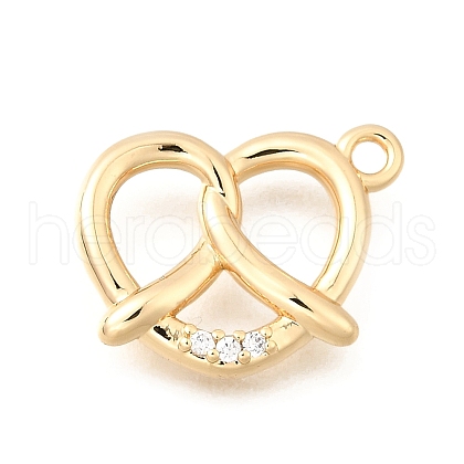 Brass Micro Pave Cubic Zirconia Pendants KK-Q097-05A-G-1