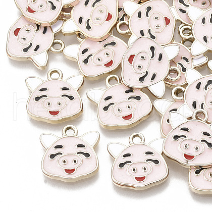 Alloy Enamel Pendants FIND-N048-027A-1