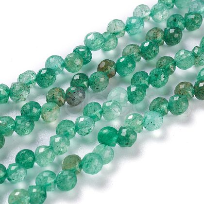 Natural Green Strawberry Quartz  Beads Strands G-H243-13-1