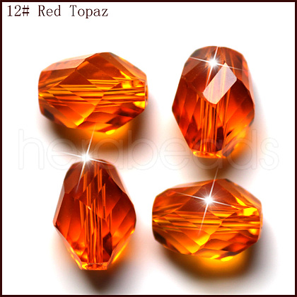 Imitation Austrian Crystal Beads SWAR-F077-13x10mm-12-1