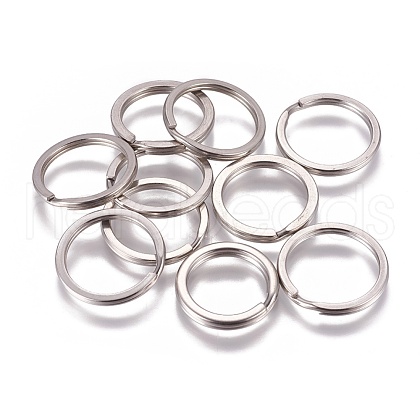 Tarnish Resistant 304 Stainless Steel Split Key Rings STAS-I107-24P-1.8x25-1