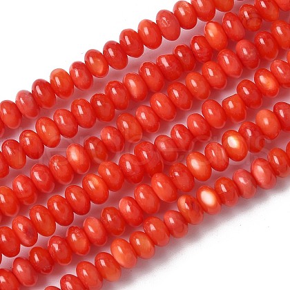 Natural Freshwater Shell Beads Strands SSHEL-C013-08A-1