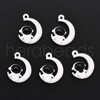 Baking Painted Alloy Pendants PALLOY-R136-04-1