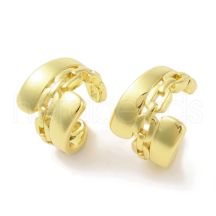 Brass Cuff Earrings for Women EJEW-I305-27G-1