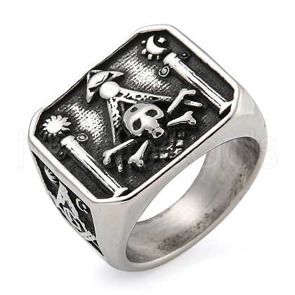 304 Stainless Steel Ring RJEW-B055-01AS-05-1