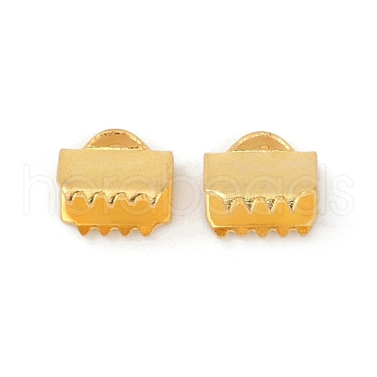 304 Stainless Steel Ribbon Crimp Ends STAS-E471-05H-G-1