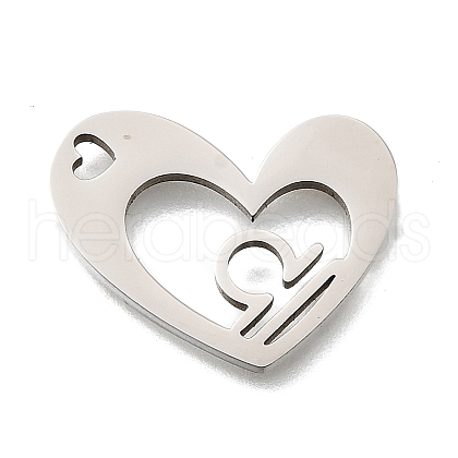 201 Stainless Steel Pendants STAS-A116-01P-07-1
