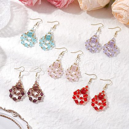 304 Stainless Steel Dangle Earrings EJEW-JE06368-1