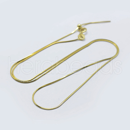 925 Sterling Silver Chain Necklaces STER-F039-15G-1