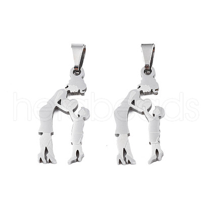 Non-Tarnish 201 Stainless Steel Pendants STAS-T044-290P-1