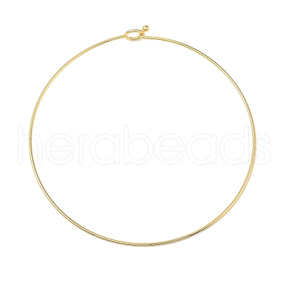 Rack Plating Brass Choker Necklaces NJEW-Q348-03G-1